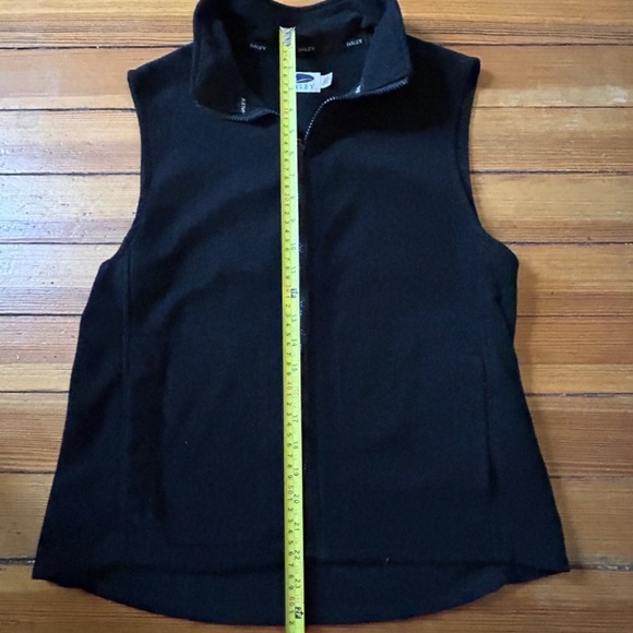 Haley Black Fleece Vest Sz L - Picture 4 of 7